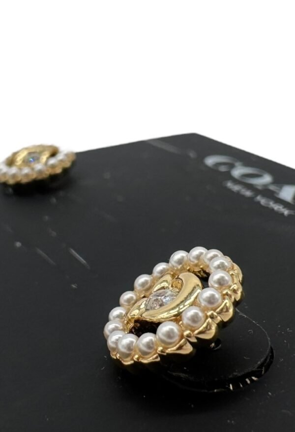 COACH -  PEARL EARRINGS - Image 3